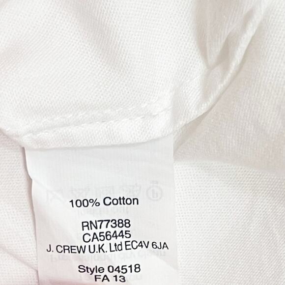 J. Crew White Ruffled Rhinestone Top - Picture 11 of 11